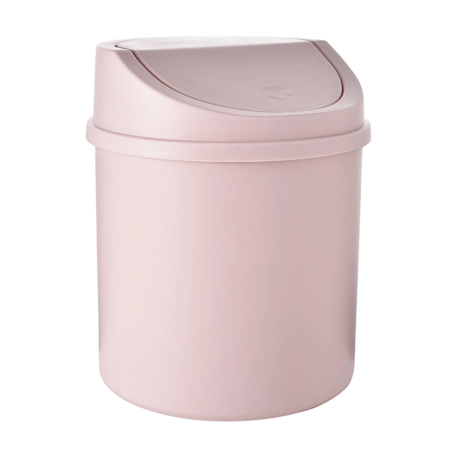 Elnwnnkc Waste Bin with Easy Cover for Home Dormitory Dressing Table Use Trash Can Paper Bin for Desktop Tiny Small Waste Basket for Tabletop