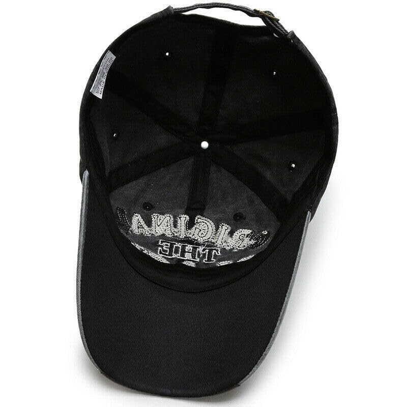 Image of Baseball Denim Adjustable Cap Sports Summer Outdoor Activities Cap for Men and Women