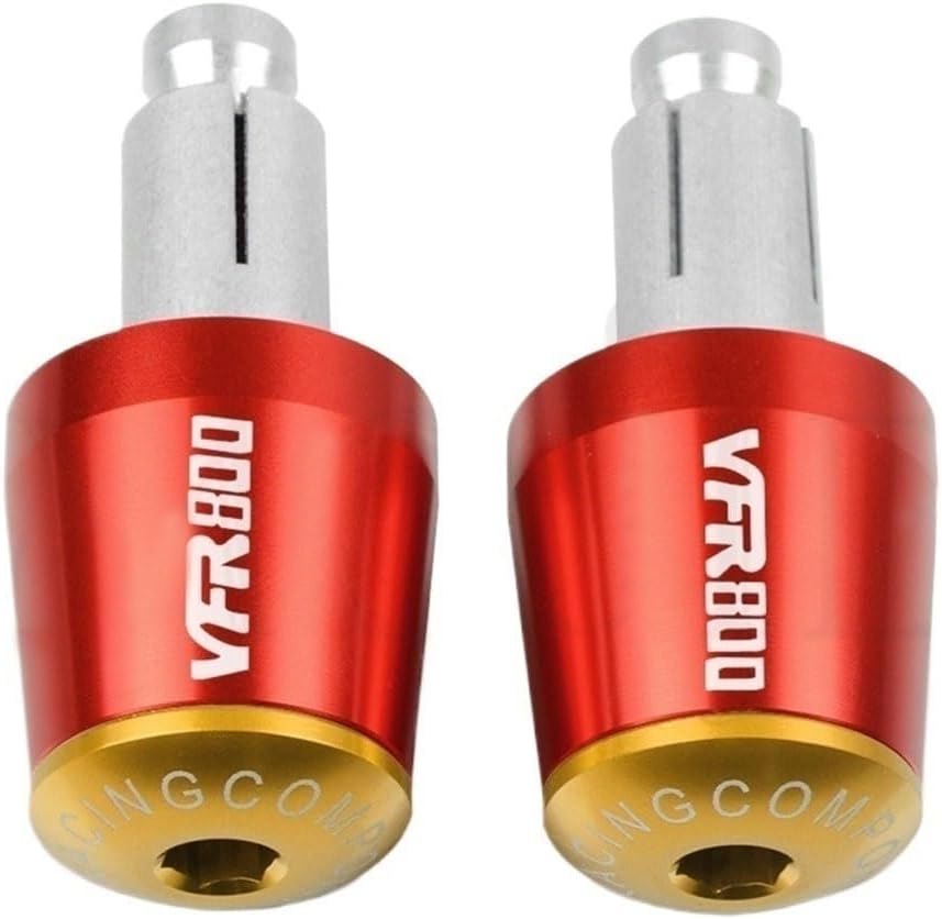 Bar Ends Motorcycle Handlebar Grips End Handle Bar Cap End Plug Compatible with Hon Da VFR 800 Fi/W1 VTEC VFR800/F VFR 800F 1998-2017
