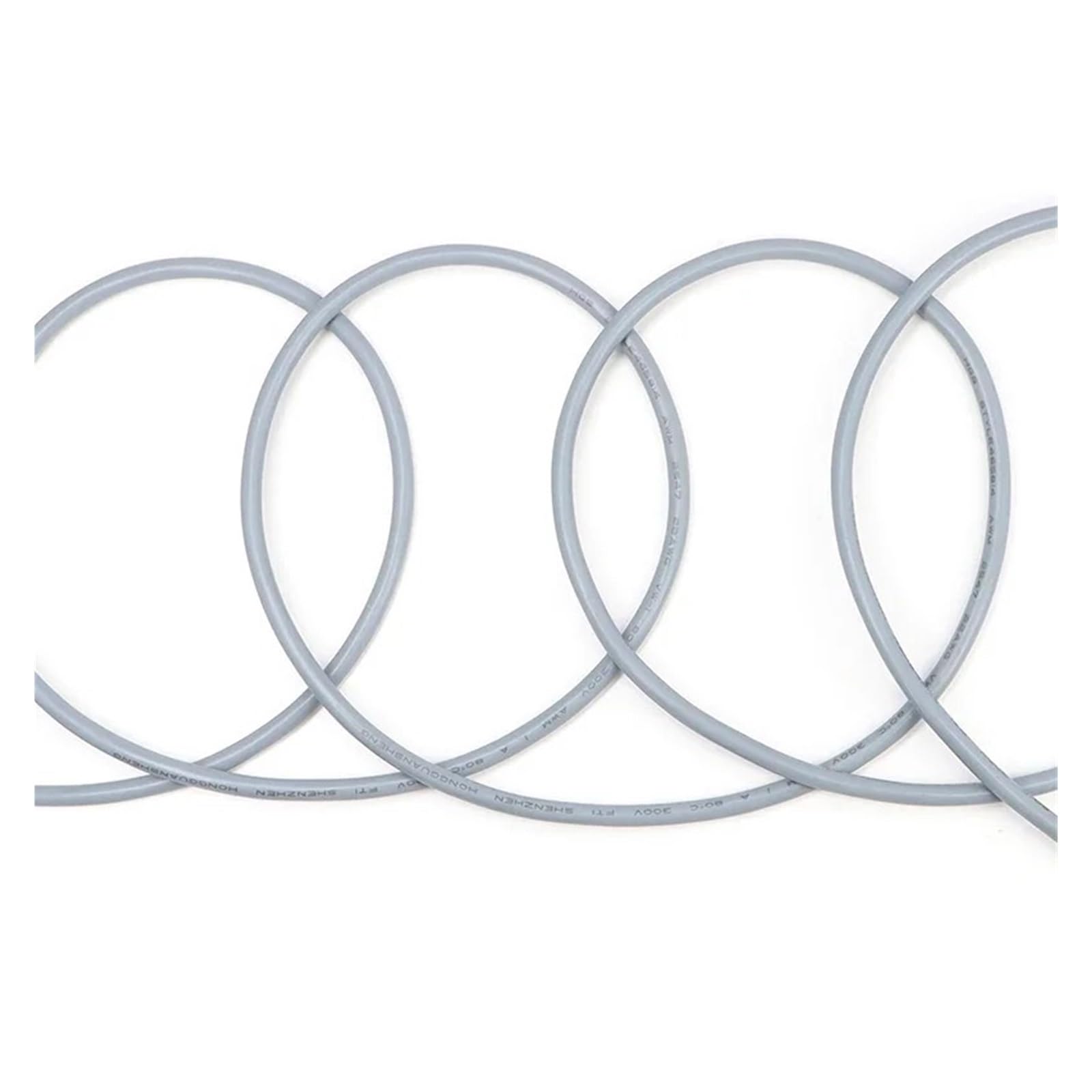 1-/2/5/10/20M Szary UL2547 Drut Ekranowany 22 20 AWG Kabel Sygnałowy 2 3 4 5 Rdzeni Kanałowa Linia Audio(3 Cores Grey,10m 22AWG)