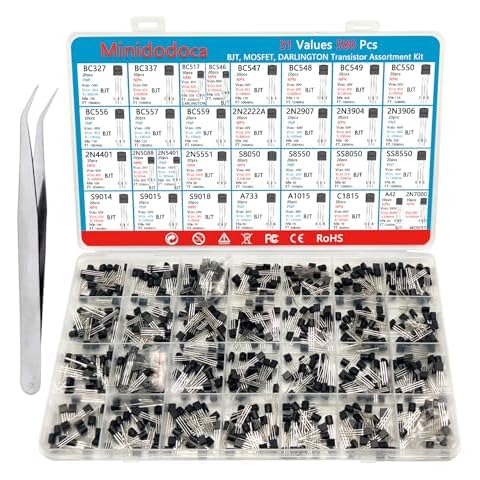 Minidodoca 580pcs Transistor Kit Cover