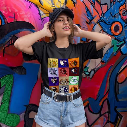 T-Shirt Sun Sleeve and Girl Moon Unisex Show Friend Gang Family Women Boy Gift for Men Multicoloured3
