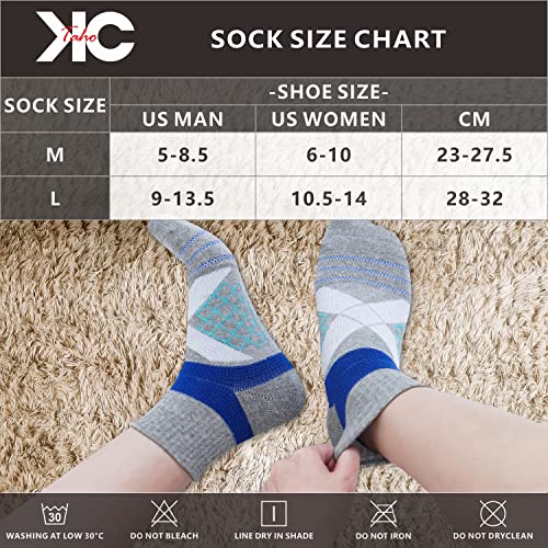 Buy KCTAHO Compression Quarter Socks 4 Pairs for Men and Women 1623