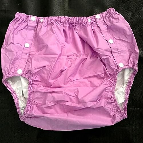 PUL Adult Cloth Diapers Covers,Incontinence Wide Elastic Pants, Adult Incontinence Pants/Plastic Diapers/Waterproof and Reusable Elderly Diapers, Soft Surface...