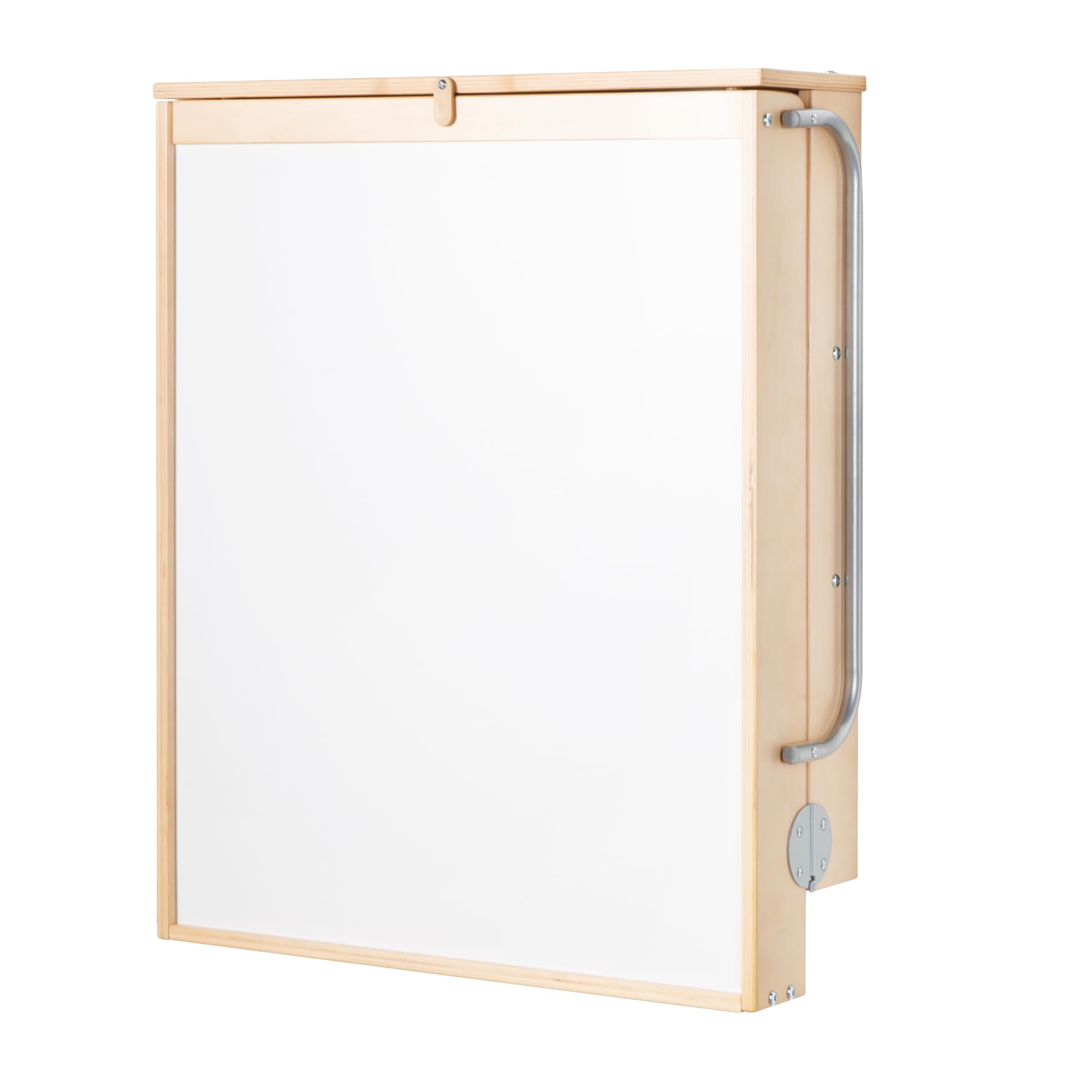roba Wandwickelregal Wickelauflage Style grau klappbar Wickeltisch Wandmontage 2 Ablagefächer Holz natur