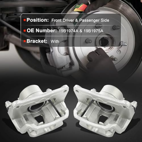 Image of cciyu Front Left & Right Brake Calipers Assembly w /Bracket 19B1974A 19B1975A 1999 2000 2001 For Lexus For RX300 3.0L V6