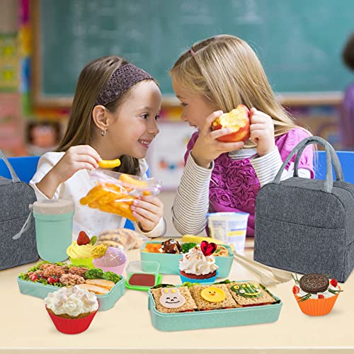 Korlon 30 Pcs Bento Box Adult Lunch Box Kit, 3-In-1 Compartment Japanese Lunch Box Kids With Spoon & Fork, 3 Layer Stackable Lunch Containers For Adults #TOP6