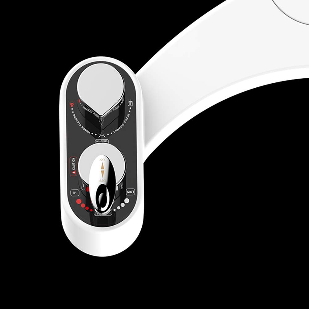 Baño no eléctrico Asiento de Inodoro Bidet Autolimpiante Boquilla Doble Kit de bidé de pulverización de Agua fría y Caliente Higiene Personal Lavado de Mujeres