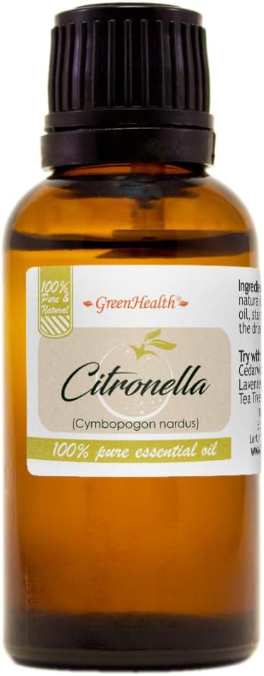 Citronella Essential Oil - 1 fl oz (100% Pure & Uncut) - GreenHealth