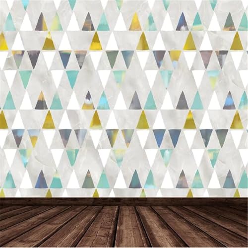 Papier peint 3d triangles géométriques simples soie gaufrée 150cmx105cm