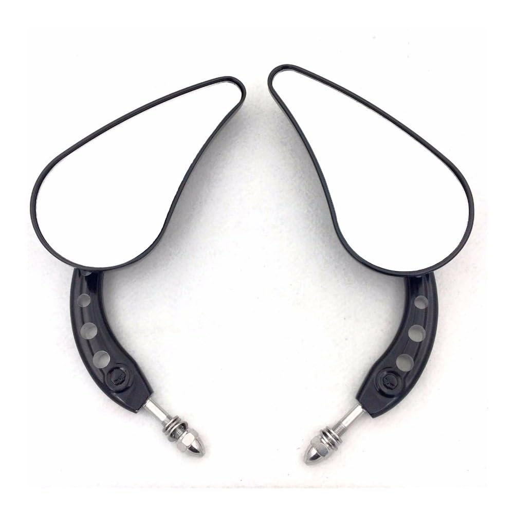 Rétroviseurs latéraux de moto noirs grand angle pour Harley Touring