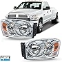 CPW Headlights Compatible with [2006 2007 2008 Dodge Ram 1500] [2006-2009 Dodge Ram 2500/3500] Projector Headlights Headlamps Pair Set