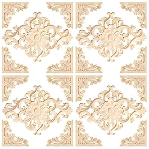 Cdoky 20 Stück Holzapplikationen 1645A