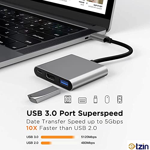 Image of Tobo USB 3.1 Type C Reversible (USB-C) Male to HDMI 4K + VGA + Audio Female Connector Adapter Converter Cable - TD-221TC