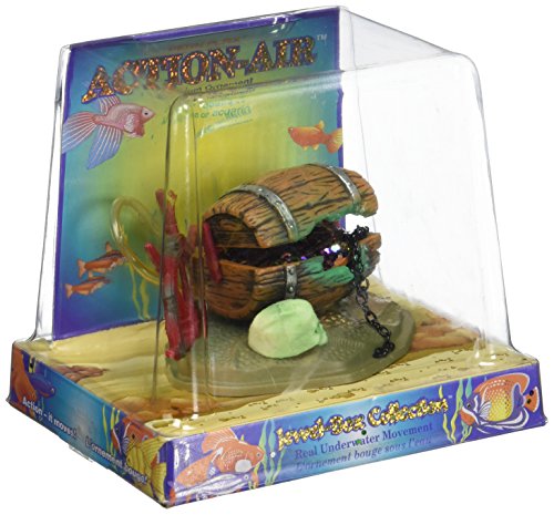 Penn Plax Action-Air Aerating Action Ornament, Barrel of Jewels, Opens and Closes With A Steady Stream Of Bubbles - Image 2