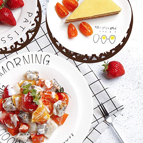 MEFAN-TrivetsSilicone-Trivets-3-Pcs-Silicone-Mats-for-Hot-DishesHot-PotsHot-Pans-Hot-Pads-to-Portect-Table-and-Counter-Top-FlexibleDurableNon-Slip-Coffee MEFAN TrivetsSilicone Trivets 3 Pcs Silicone Mats for Hot DishesHot PotsHot Pans Hot Pads to Portect Table and Counter Top FlexibleDurableNon Slip Coffee