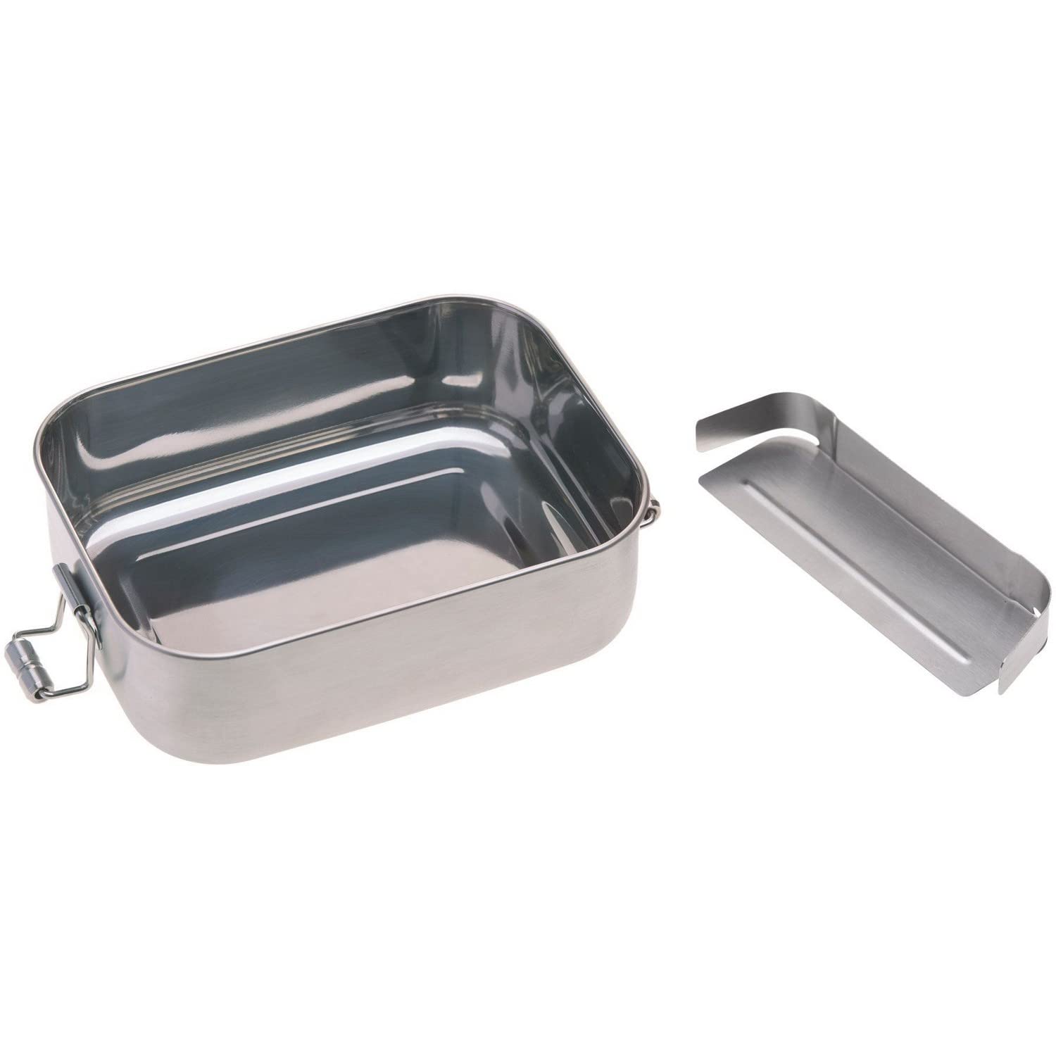 LÄSSIG Scatola di pranzo per bambini in acciaio inossidabile e bambù scatola di colazione scatola di pranzo sostenibile scuola materna/Lunchbox Stainless Steel Bamboo Adventure let's be wild
