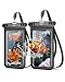 YOSH Waterproof Phone Case, Universal Waterproof Phone Pouch Bag Cell Phone Dry Bag Pouch Waterproof Case Compatible with iPhone Xs X 8 7 6 8+ 7+ 6+ Galaxy S9 S8 S7 Edge Pixel 2 up to 6.0" (2-Pack)