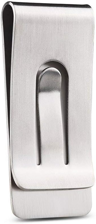 NUBARKO Solid Titanium Money Clip Wallet Credit Card Holder for Men Women Minimalist Slim Cash Wallet Birthday Gifts Christmas Stocking Stuffers Valentine's Day Gift Anniversary for Him Her