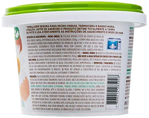 Cera Hidrossolúvel Camomila e Açúcar, Depil Bella, 300G