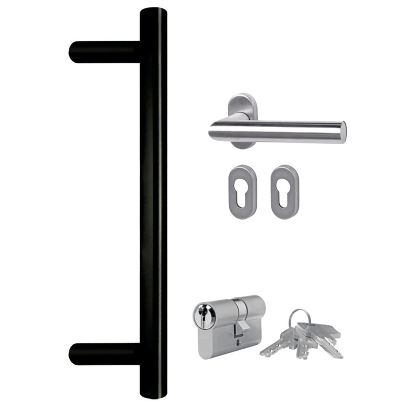 Gecheer Porta,Ingresso,Sinistra,per Esterno,in PVC,Bianco,108x208 cm