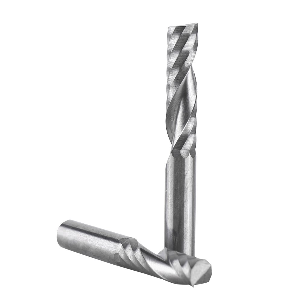 Freesbity 5 sztuk 6 mm trzpień pojedynczy frez frezarski narzędzie do wiercenia węglik wolframu frezy CNC frezy do drewna, stali aluminiowej, PCB PCB PCV, włókno węglowe