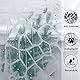 AooHome Duschvorhang Transparent,150x200 mit 5 Magnete unten, Antischimmel Wasserdicht Duschvorhänge Hexagon Muster für Badewanne Bad Vorhang mit 10 Ringe