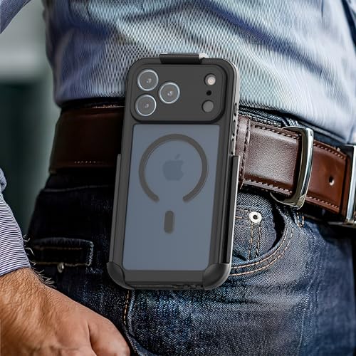 Encased Waterproof Case for iPhone 17 Pro with Belt Clip - IP-68 Full-Body Protection with Camera Control Button and Port Covers [Military Grade] (Compatible with MagSafe) by ENCASED - Image 3