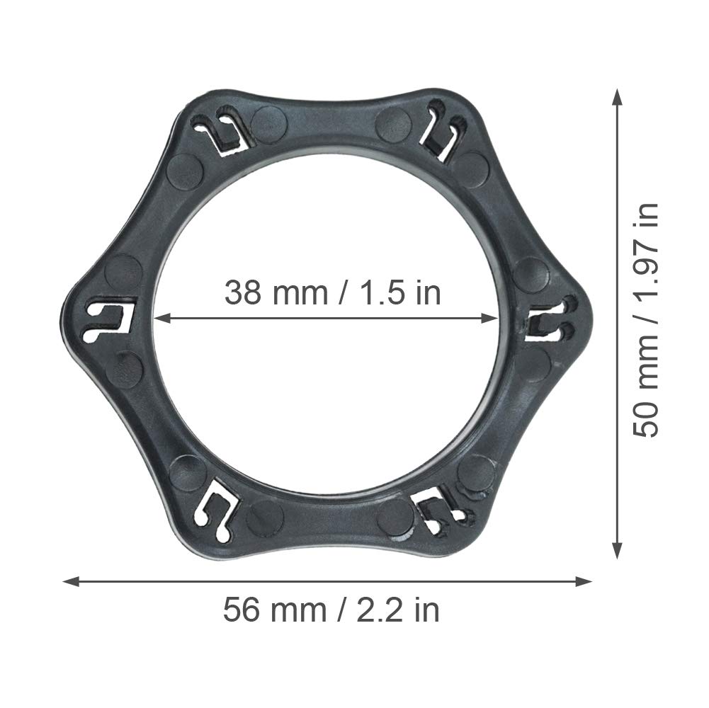 Anillo hexagonal antivuelco para micrófono inalámbrico de mano, antideslizante, a prueba de golpes, para KTV, karaoke, baile de baile, sala de conferencias, entrevistas de noticias