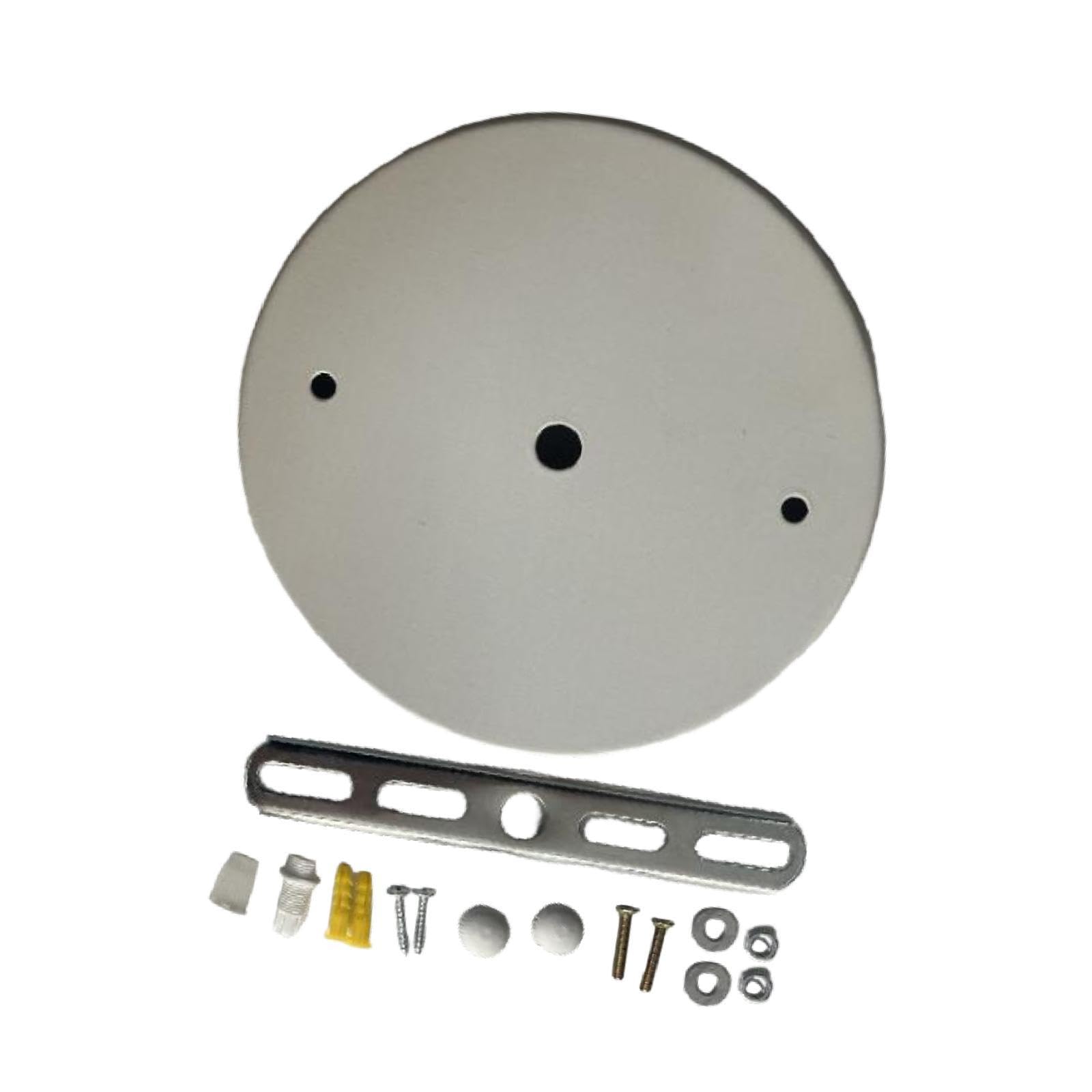Canopy Kit DIY Project Iron for Hanging Lamp Replacement Ceiling Cover Plate White Dia 15cm |Home & Garden | Lamps, Lighting & Ceiling Fans | Chandeliers & Ceiling Fixtures-image-13