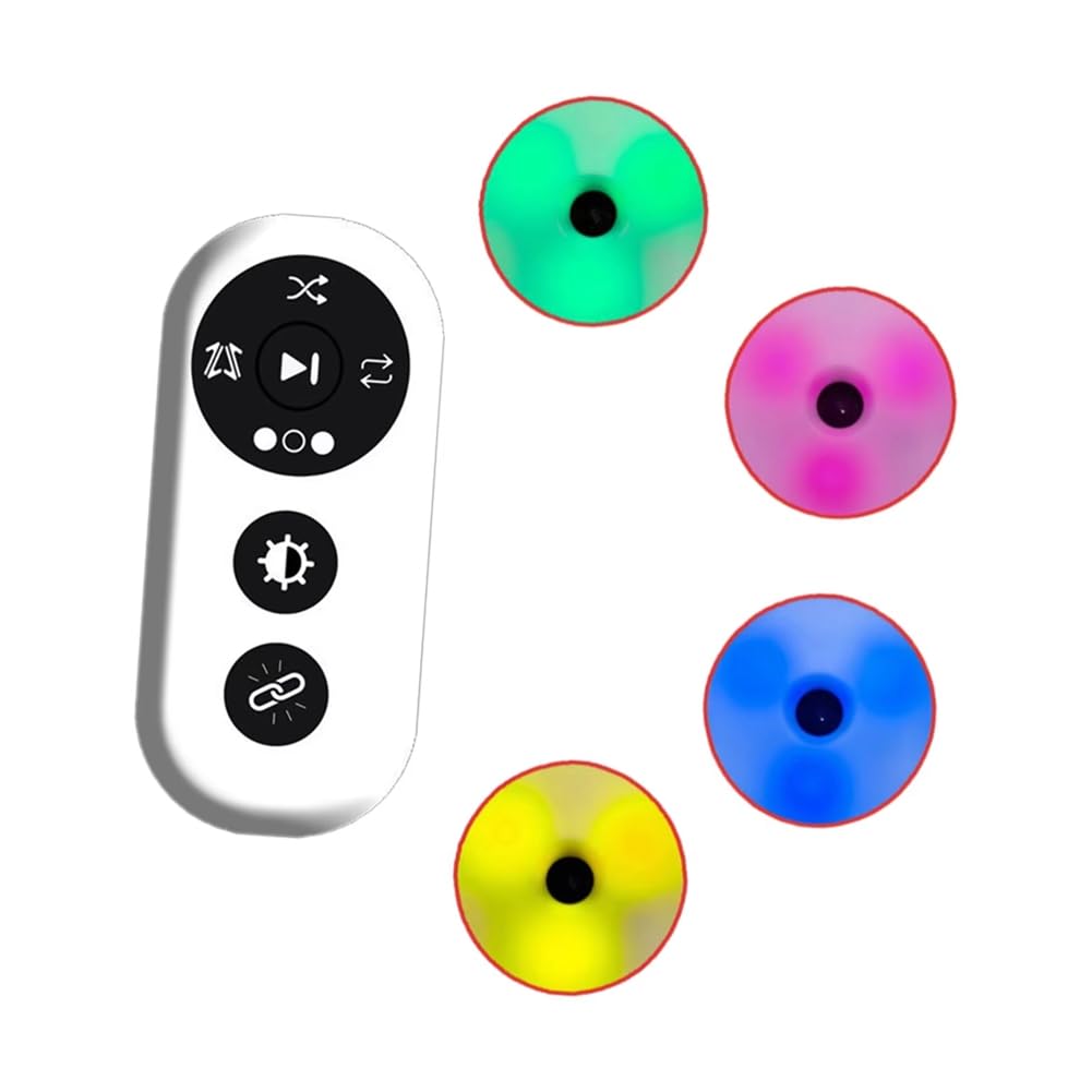 NONDK 4Pcs Reaction Training Lights Test Agility Response Equipment Portable Agility Training Supplies for Basketball Soccer