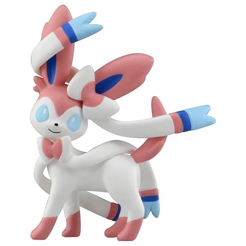 Takara Tomy Pokemon Moncolle Sylveon Pokemon Figure Toy 4 Years Old and Up Toy Safety Standard Passed ST Mark Certified Pokemon