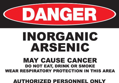 Panneau GHS Danger Arsenic Zing pour sécuriser la zone de stockage