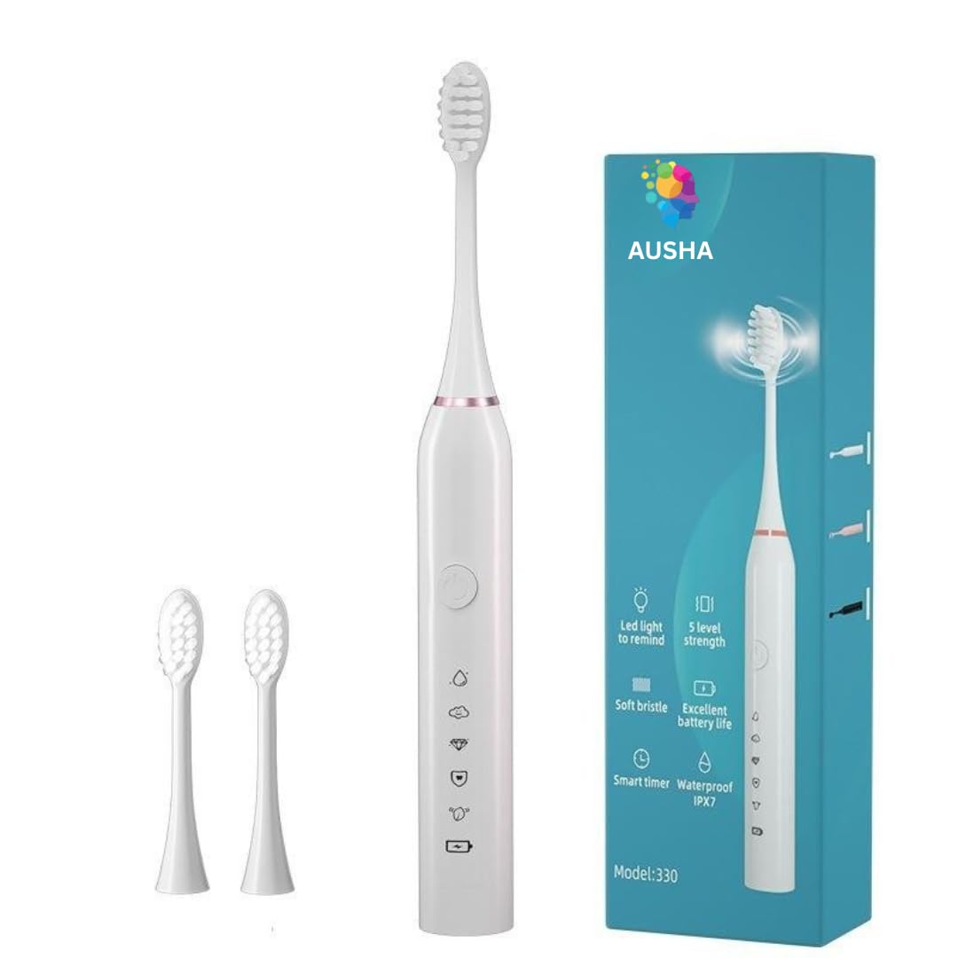 AUSHA Sonic Electric Toothbrush for Adults – Rechargeable, 5 Modes — Flash AI Score 92/100