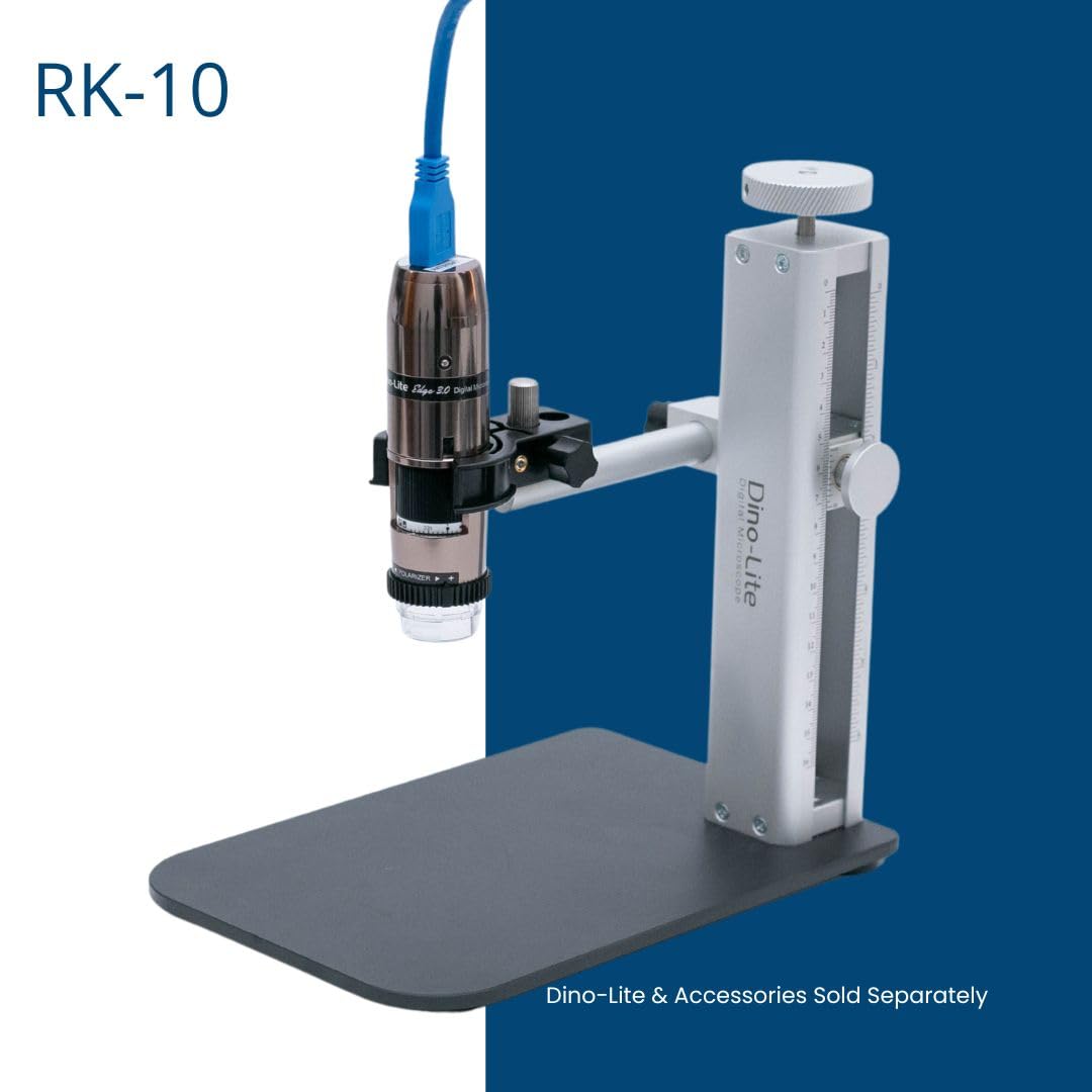 Dino-Lite RK-10A Universal Stand with Fine Focus & Quick Release – 8.6" x 5" x 9"