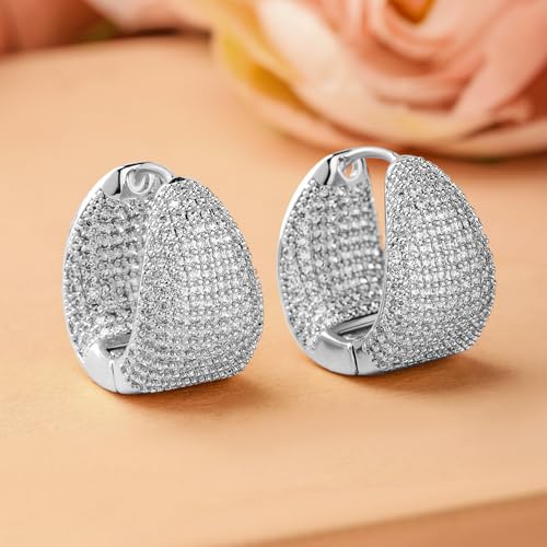 Image of Rubans Demi Fine Stainless Steel Stud Earrings Daily Gift for Women & Girls