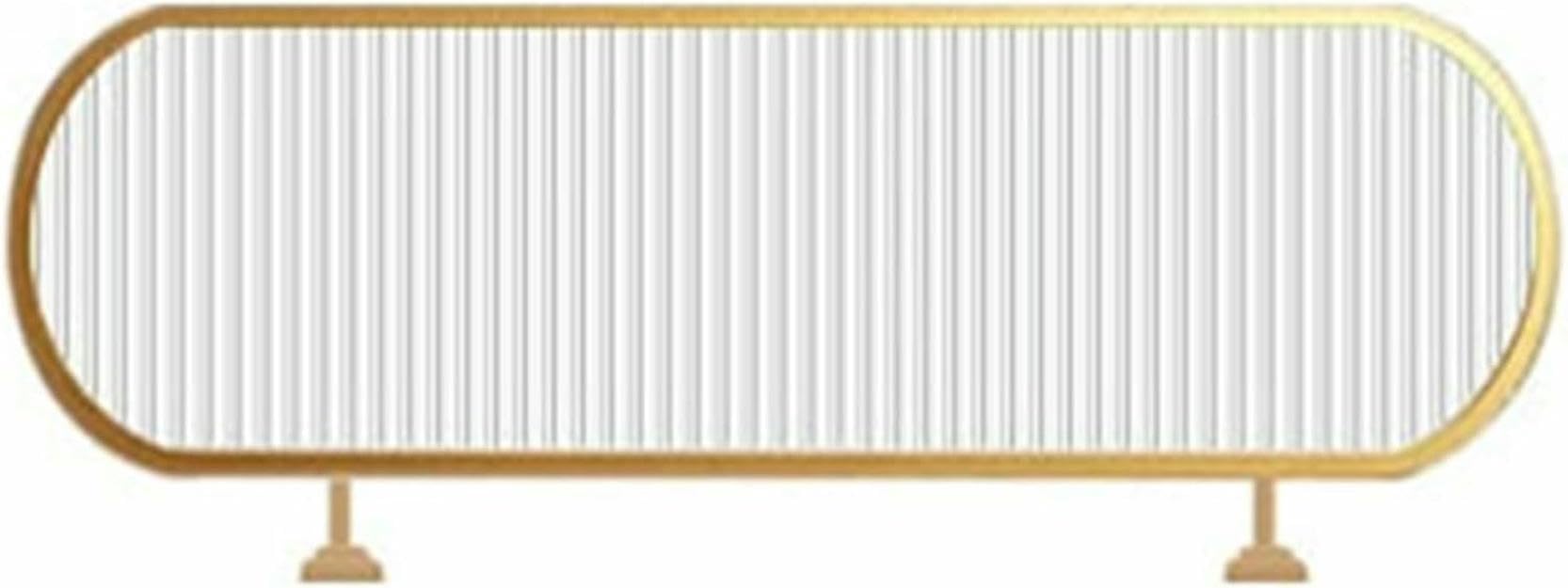 KLGFBDC Translucent Striped Glass Divider for Dining Areas, Restaurant & Office Privacy Screen, Stylish Table Separator, Countertop for Enhanced Space Separation