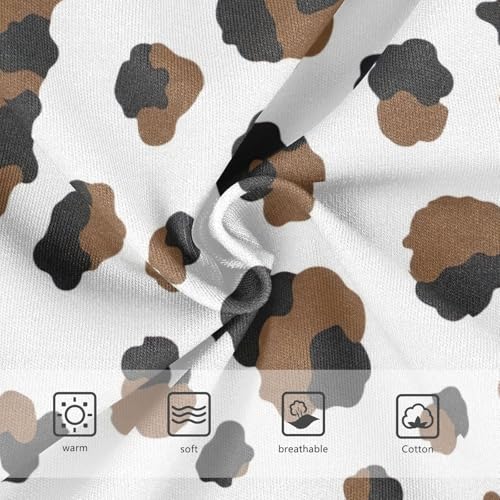 Toddler Panties, Brown Black Spots White Girls Cotton Underwear, 2T–8 Years3