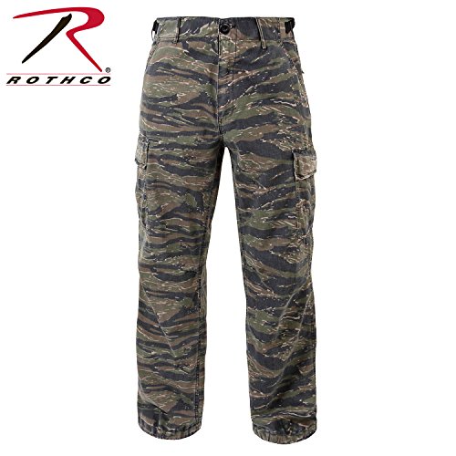 Ultra Force Vintage Paratrooper Fatigues, Cargo Pants (X-Large, Camo)
