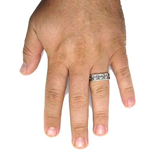 Bague en argent massif 925 Croix maltaise de haute joaillerie