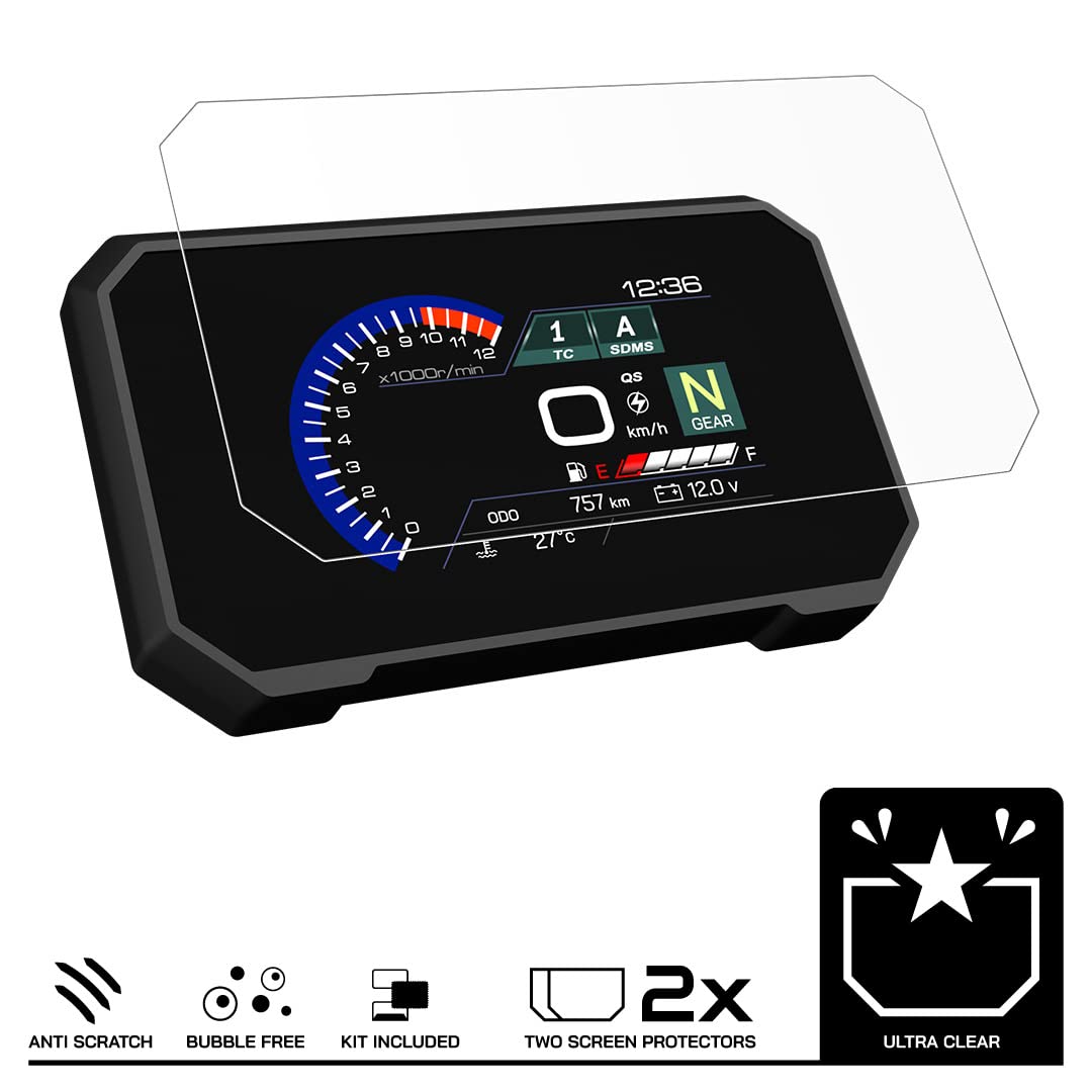 Speedo Angels Dashboard Screen Protector compatible with GSX-8R (2024-) 2 x Ultra Clear