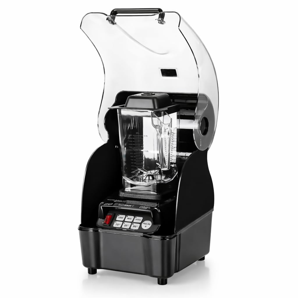 800AQ 3HP Soundproof Commercial Blender 1.5L, High-Speed Mixer Grinder with Noise Reduction Cover, Variable Speed & Pulse Control for Smoothies, Shakes & Juice Bar (JTC)-image-45