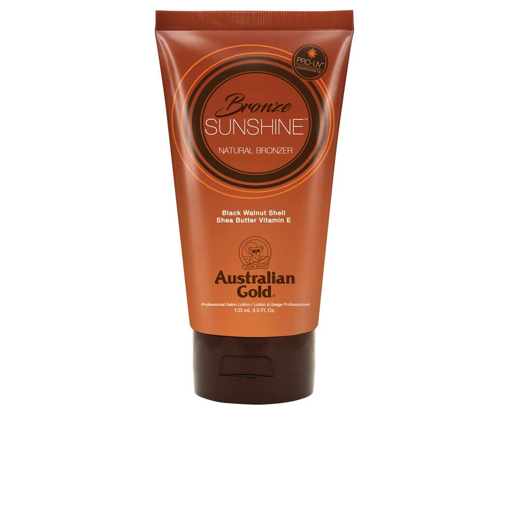 Designer Skin Bronce Sunshine Natural Bronceador Sunshine Sunbed Dark Tanning Free Paraben Loción con Manteca de Karité, 130 Ml