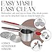 Bellemain 15 oz Large Potato Ricer | Heavy-Duty Stainless Steel Potato Ricer & Masher | Perfect for Mashed Potatoes | Kitchen Tool with 3 Interchangeable Discs