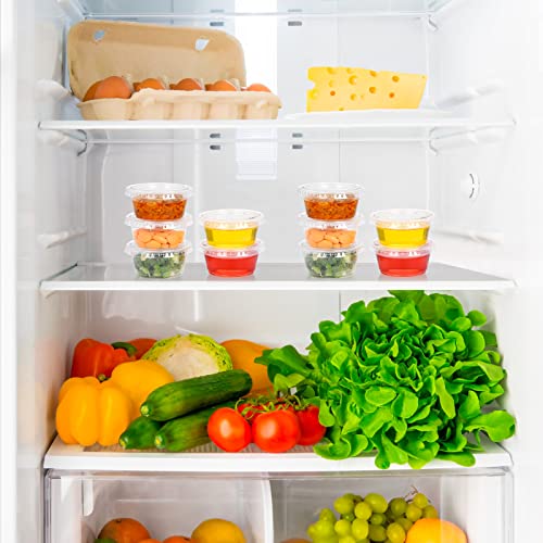 Edi 14194684 [2 Oz, 100 Sets] Clear Disposable Plastic Portion Cups thumb #7