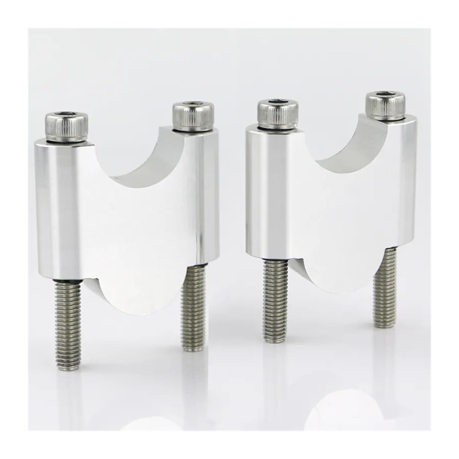 Rehausseur de guidon 22mm CNC alu argent 40mm pour CBF1000 CBF600 NC750