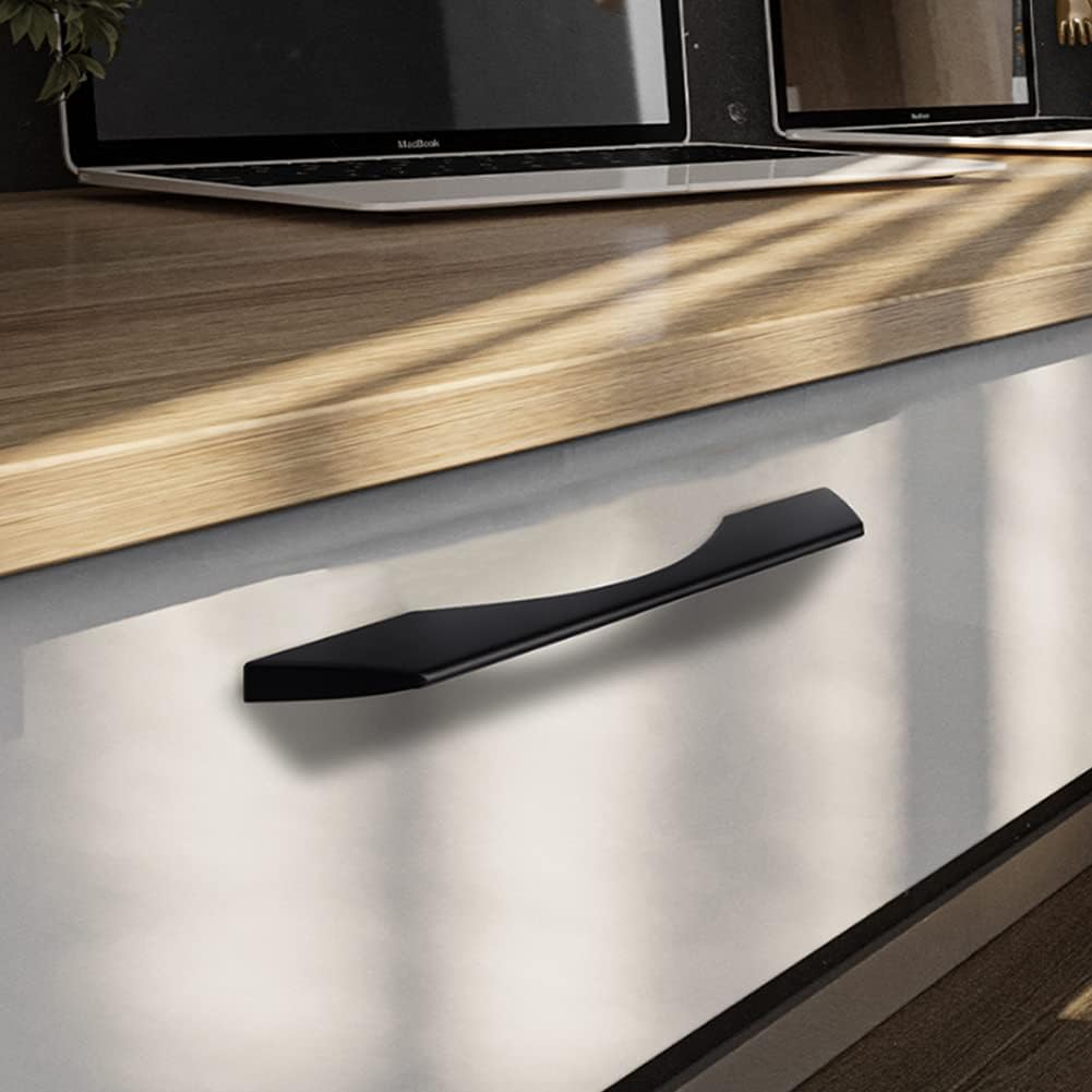 Handle,Cupboard Knobs,Furniture Handles Bar Handle Door Knobs Wardrobe Handles Kitchen Handles Cabinet Handles Aluminum Alloy Drawer Handles Wardrobe Handles ( Color : Silver , Size : Hole distance:16