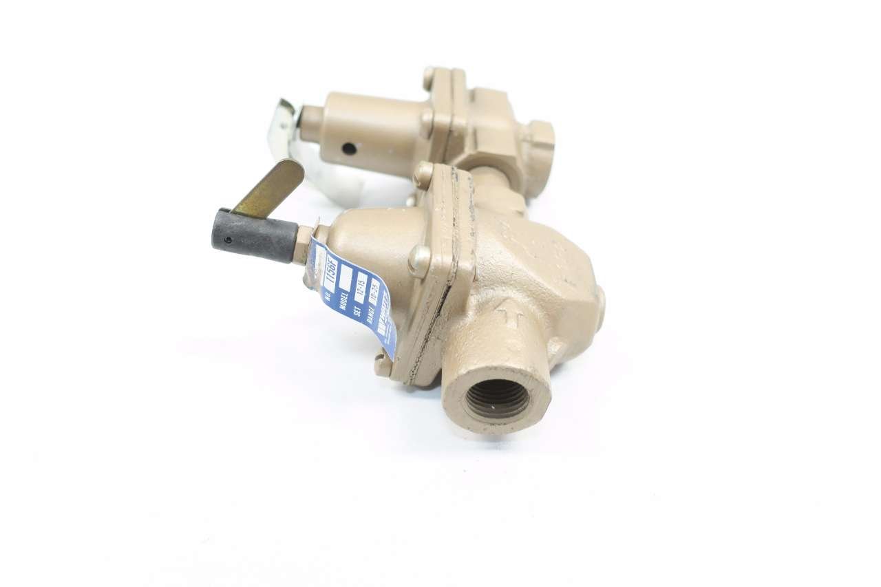WATTS 1450F 1/2 in Iron Dual Pressure REDUCING Regulator Valve D565882