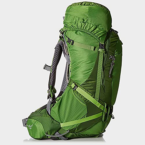 Image of Osprey Atmos AG 65L Men's Backpacking Backpack, Green S-M | hiking pack, camping gear, overnight trail pack, Green color, S-M size