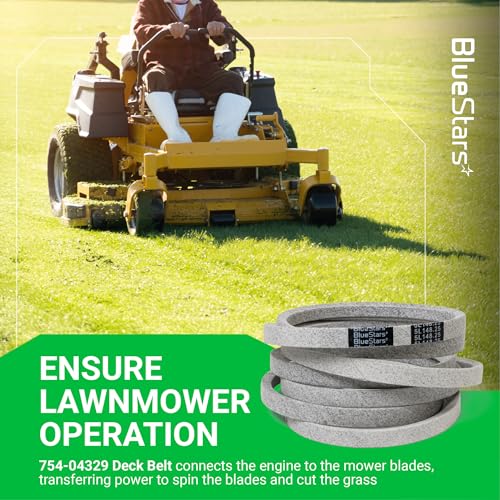 Image of BlueStars 754-04329 Deck Belt | Aramid Cord | 5 /8 inch x 148 1 /4 inch | Fits 54 inch Deck MTD Cub Cadet Troy Bilt RZT-L54 S54 LX54 ZT1-54 ZT-S54 ZeroTurn Mowers Replaces 954-04329 954-04329A 754-04329A